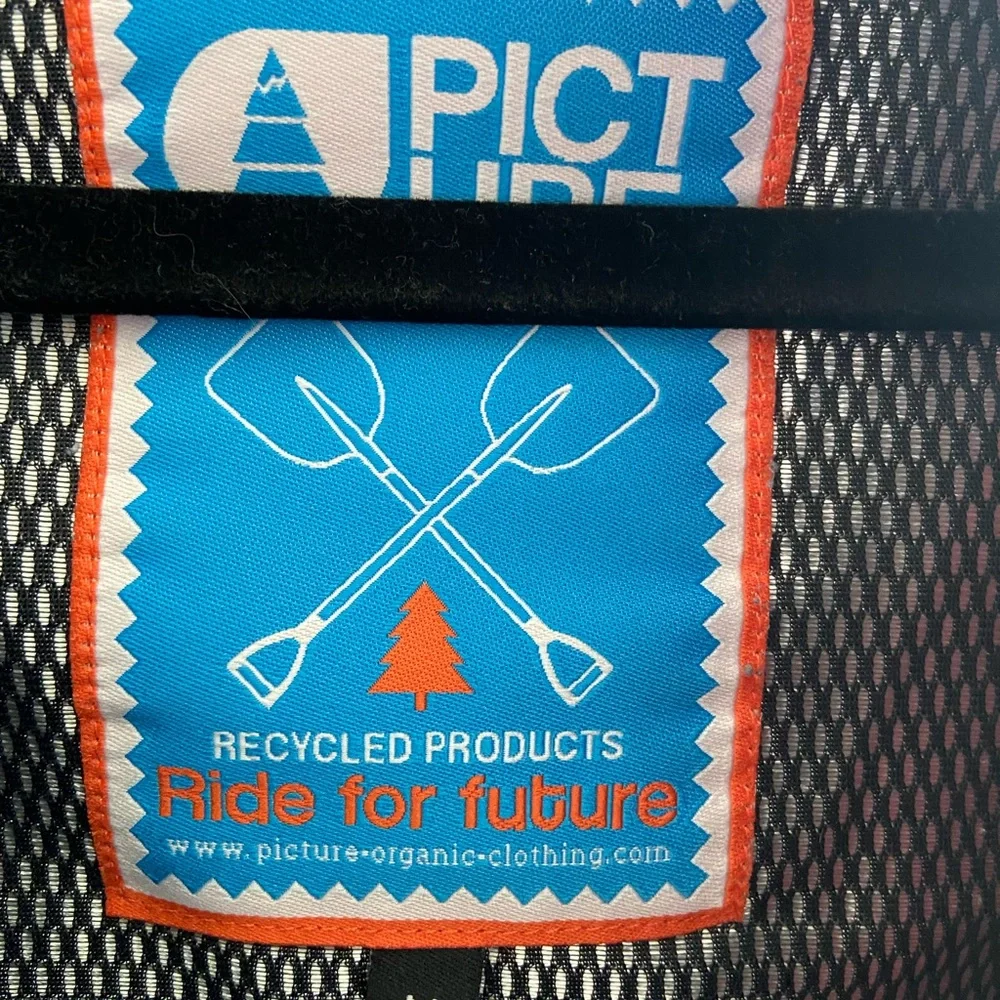 MENS • PICTURE SKI JACKET • MEDIUM • BLACK - Picture 3 of 15